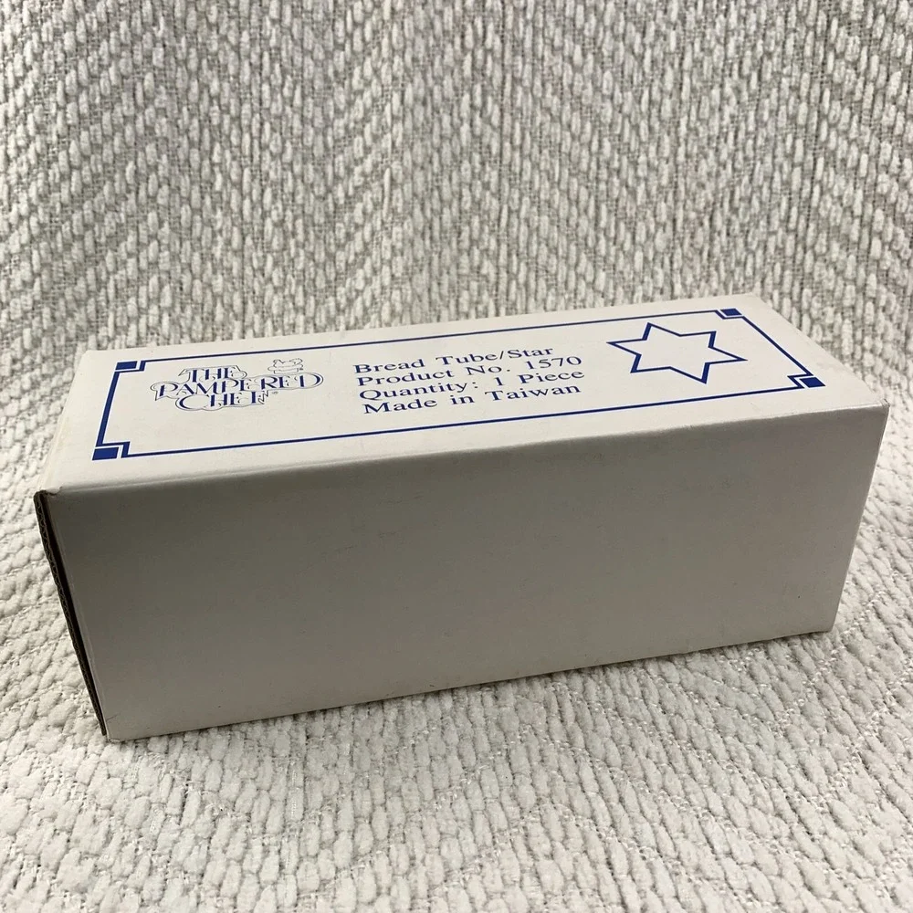 The Pampered Chef Bread Tube Star Shape Loaf Mold New In Box‎ # 1570